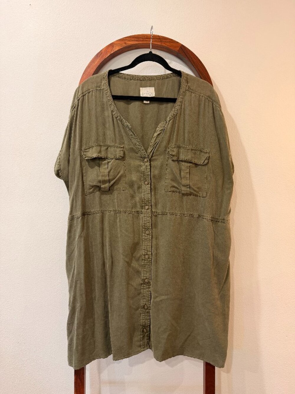 Caslon Dress - Size 2X - army green